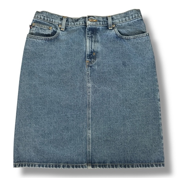 ✨Polo Ralph Lauren Classic Denim Knee Skirt Size 8✨ - Picture 2 of 5